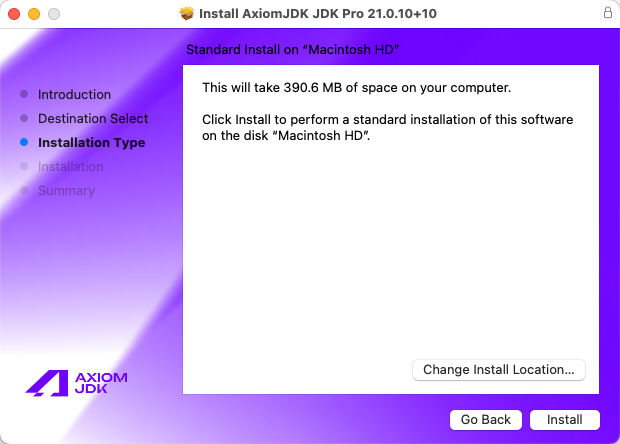 Тип установки