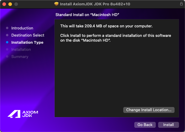Тип установке