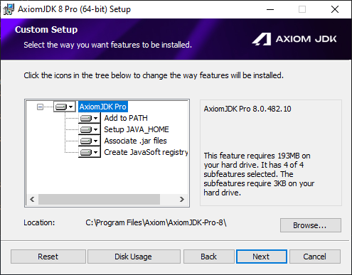 Окно установщика