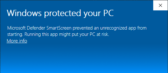 Предупреждения SmartScreen от Microsoft Defender