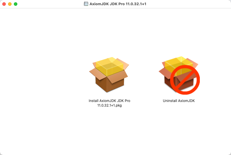 Установочный пакет  Axiom JDK Pro